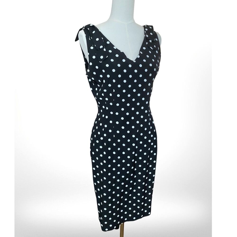 90s VTG Polka Dot Mini Dress Small by Breakin' Loose Cocktail Retro Career Goth